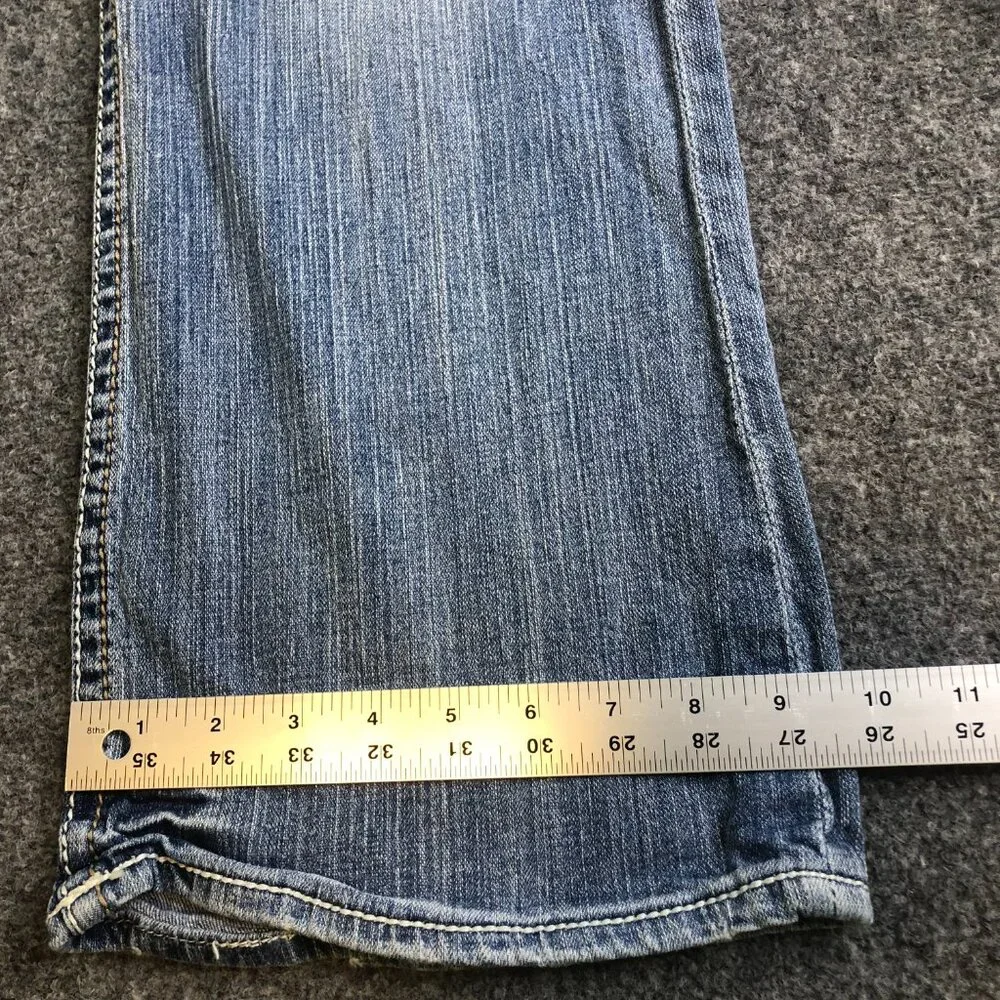 BKE Jeans Mens 34x30 Tyler Blue Denim Bootcut Leg Western Cowboy Rodeo - Picture 7 of 10